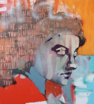 Ariadne [based on MA Buonarotti] 80x90 cm, mixed media on canvas, 2019.