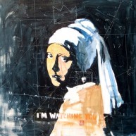 I'm watching you [based on Vermeer]  90x90 cm, oil on canvas, 2019 ABSENCE