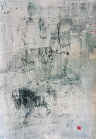 Composition E| Kompozycja E| acrylic on paper 70x100 cm 2017 r.