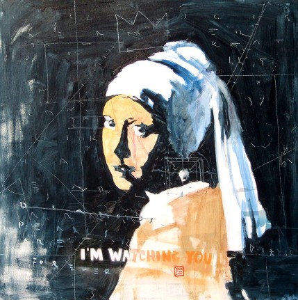 I'm wathing you 2 | 2019
90 x 90 cm | oil on canvas | olej na płótnie 